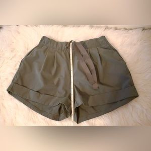 Olive Green Apana Shorts